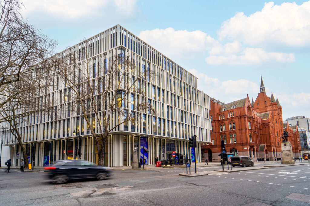 External shot of 150 Holborn, one of the smartest buildings in Europe. An Ideal client.